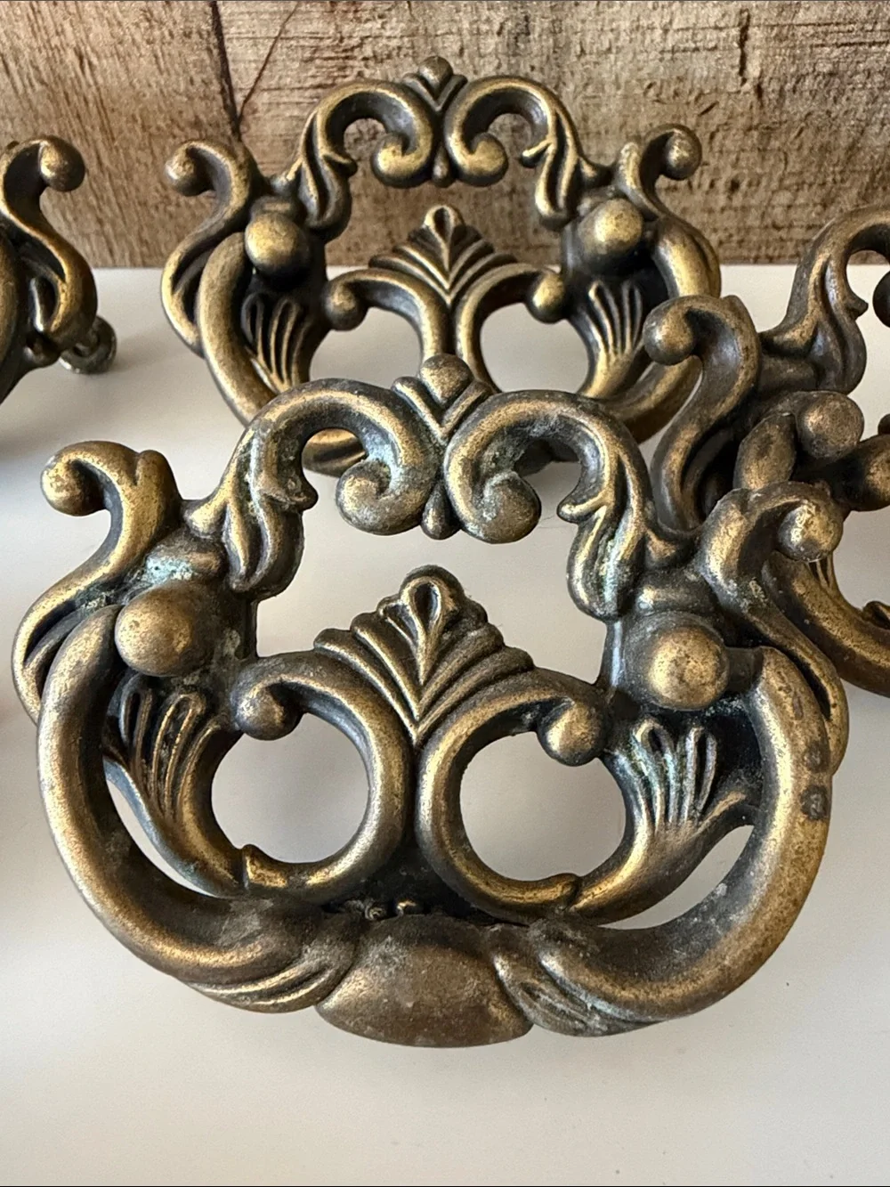Ornate Chippendale Drawer Pull Drop Handles Dresser Handle (2.5 inch center)
